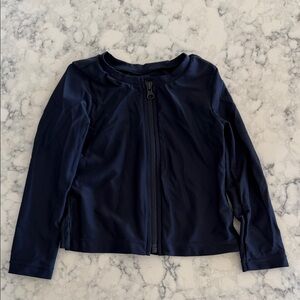 Baby Gap Zip up Rash guard Swim Jacket Navy Blue size 2T NEW